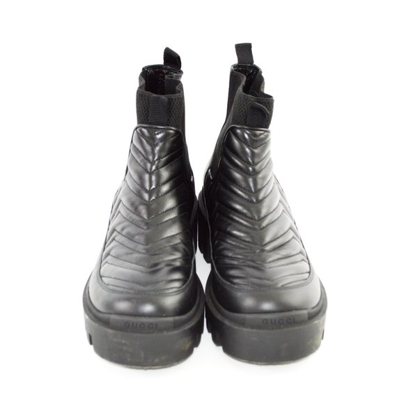 Gucci Matelassé GG Quilted Chelsea Boot #202-37 - Picture 2 of 5